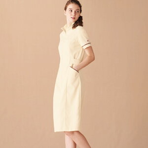 MK-0021 チトセ ミッシェルクラン ナースウェア ワンピース 女性用 透け防止 制電 ストレッチ 工業洗濯可 制菌加工 CHITOSE MICHEL KLEIN 医療用 看護師 エステ クリニック レディース レディス 女子