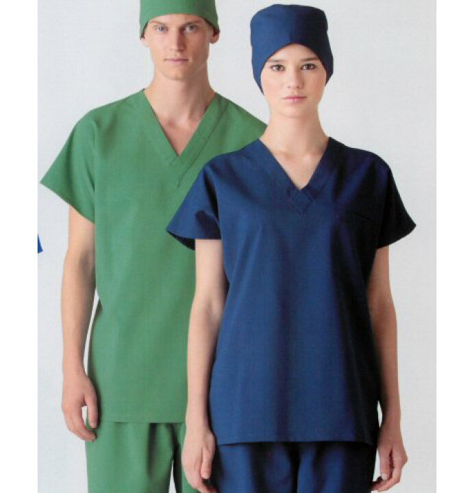 楽天市場 136 カゼン 手術着 スクラブ 男女兼用 吸汗 速乾 透け防止 工業洗濯可 制菌 制電 防汚 Kazen ナースウェア 白衣 上衣 オペ 手術衣 ナースウェア ジャケット 病院 クリニック ユニセックス グリーン ネイビー 大きいサイズ 白衣ネット 楽天市場店