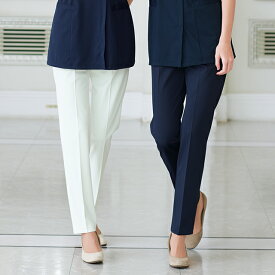 【正規代理店】 ナガイレーベン パンツ LH6208 ナースウェア 女性用 クロップド丈 テーパードパンツ ノータック 脇ゴム 前ファスナー ポケット 制菌加工 制電 吸水 防汚 透け防止 涼感素材 業務用洗濯可 NAGAILENBEN 医療用 看護師 レディース レディス 女子 ナースパンツ