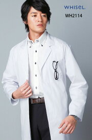 白衣 自重堂 ホワイセル ドクターコート WH2114 制菌加工 男性用 メンズシングルコート 診察衣