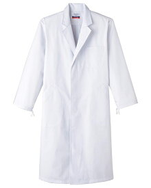 白衣 MR110 S〜5L 男性用診察衣シングル 抗菌・防臭加工