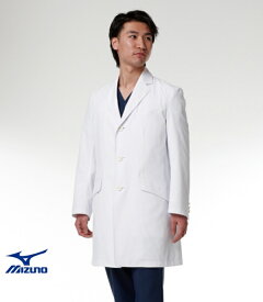 白衣 男性 ミズノ（mizuno） uniteドクターコート 診察衣 ［男］ MZ-0025 (MZ0025) S〜3Lナースウェア 【代引き不可】