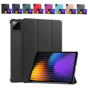 �V���I�~���ăp�b�h7XiaomiPad7/Pad7Pro2026���f��11.2�^(�C���`)�P�[�X�ϏՌ��J�o�[PU���U�[�I�[�g�X���[�v�X�^���h�@�\CASE�y�ʕی�P�[�X��G�蔲�Q�����������ӂ�J�b�R����XiaomiPad7�P�[�X�Ϗ�