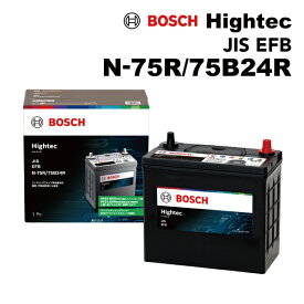 ホンダ オデッセイハイブリッドRC 型式(6AA-RC4) 搭載(46B24R) BOSCH(ボッシュ) ハイテックバッテリー JIS規格 EFB アイドリングストップ車充電制御車 HT-N-75R/75B24R N75R 75B24R 旧品番(HTP-N-55R/80B24R)