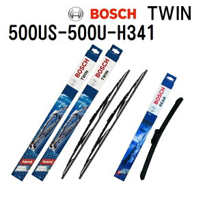 4/1����P5�{ 500US 500U H341 BOSCH(�{�b�V��) �A���ԗp���C�p�[�u���[�h TWIN �c�C�����C�p�[�u���[�h 3�{�g 500mm 500mm 340mm 3397004590 3397004583 3397004755