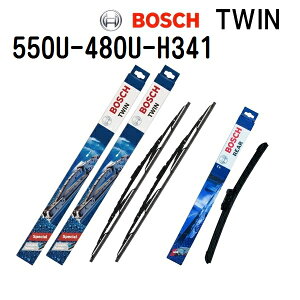 �}���\��P5�{ 550U 480U H341 BOSCH(�{�b�V��) �A���ԗp���C�p�[�u���[�h TWIN �c�C�����C�p�[�u���[�h 3�{�g 550mm 480mm 340mm 3397004585 3397004582 3397004755
