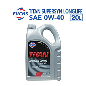 11/15{P FUCHS(tbNX) GWIC TITAN SUPERSYN LONGLIFE SAE 0W-40 e20L A600889456