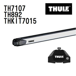 11/1限定5倍P プジョー リフター ルーフレール無し 年式(2019年-) THULE(スーリー) ベースキャリアセット TH7107 TH892 THKIT7015
