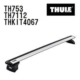 ホンダ ヴェゼル ダイレクトルーフレール付 型式(RU1:RU2:RU3:RU4) 年式(2013年12月-) THULE(スーリー) ベースキャリアセット TH753 TH7112 THKIT4067