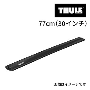 11/1限定5倍P THULE(スーリー) キャリア バー TH7212 ウイングバーエッジ Thule WingBar Edge 1本 77mm ブラック TH7212B