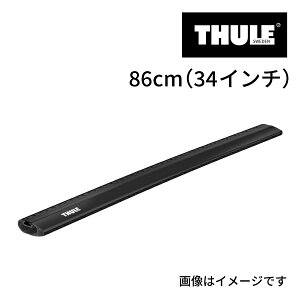 11/1限定5倍P THULE(スーリー) キャリア バー TH7213 ウイングバーエッジ Thule WingBar Edge 1本 86mm ブラック TH7213B