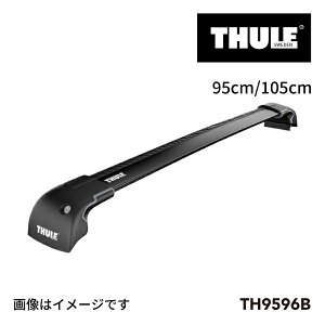 �}���\������P5�{ THULE(�X�[���[) �L�����A �o�[ �E�C���O�o�[�G�b�W 2�{���� 95cm 105cm�u���b�N TH9596B