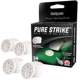 GoSports Golf Pure Strike ゴルフトレーニングディスク 24個パック 薄いショットを排除!