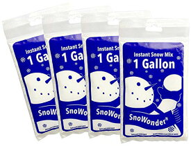 SnoWonder スノーパウダー インスタントスノー フェイクスノー スノーワンダー 人工雪 (水を入れるだけ簡単) (4GALLON)