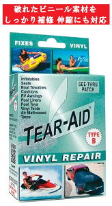 TEARAID �e�B�A�[�G�C�h �r�j�[�����y�A ��C�e�[�v TYPE-B TEAR-AID VINYL REPAIR ��C �⋭ �C�� ���}���u �L�яk�ݑΉ� ���͐ڒ� ������ ������