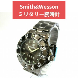 �X�~�X���E�F�b�\�� �X���b�g �~���^���[ �r���v�y���S�ۏ؁z30m�h�� �����Y Smith&Wesson SWAT WATCH BLACK SWW-45M