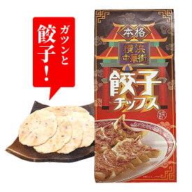 横浜限定 本格横浜中華街　餃子チップス 餃子スナック 80g ギョウザスナック 焼き菓子 ピリ辛 ビール おつまみ 横浜土産 友達用に 横浜お土産 横浜中華街