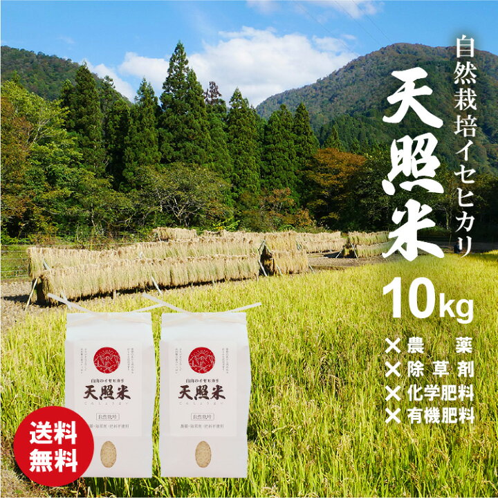 楽天市場】30%オフ SALE 16700円→11690円 自然栽培米 お米 10kg 無 