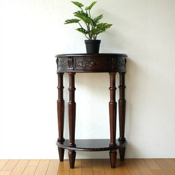 楽天市場】アンティーク風コンソール 木製 電話台 FAX台 コンソール  