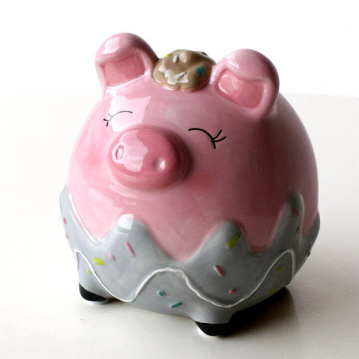 楽天市場 貯金箱 かわいい おしゃれ 陶器 ぶた 豚 可愛い 動物 アニマル インテリア オブジェ 置物 カラフル貯金箱 ブタ ギギｌｉｖｉｎｇ