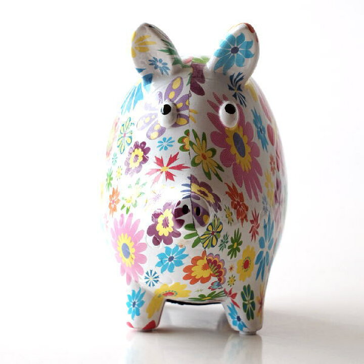 楽天市場 貯金箱 おしゃれ かわいい 陶器 ブタ 豚 オブジェ 置物 可愛い インテリア 陶器の貯金箱 フラワーピッグ ギギliving 楽天市場 貯金箱 おしゃれ かわいい 陶器 ブタ 豚 オブジェ 置物 可愛い インテリア 陶器の貯金箱 フラワーピッグ ギギliving