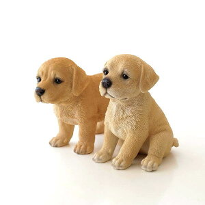 犬 置物 オブジェ アニマル ドッグオーナメント ガーデンオーナメント インテリア イヌ いぬ ペット 動物 子犬のオーナメント 2タイプ