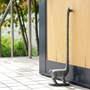 ドアストッパー ラマ かわいい アイアン 鉄鋳物 玄関 室内 置くだけ ドア止め おしゃれ リャマ 置物 オブジェ ドアストップ ユニーク 首が長い 高い 高さがある 床置き ドアキーパー 開き止