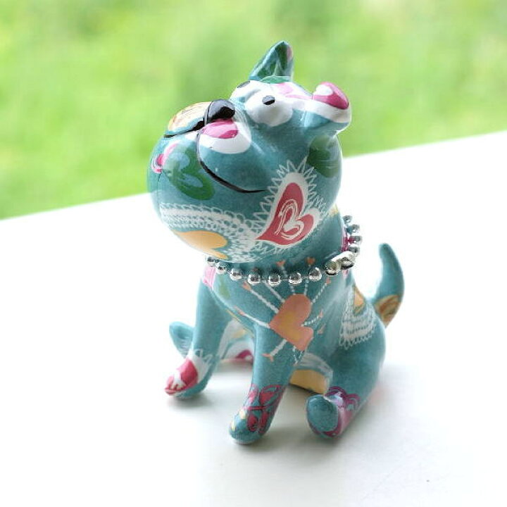 楽天市場】貯金箱 おしゃれ 陶器 犬 いぬ ドッグ オブジェ 置物 