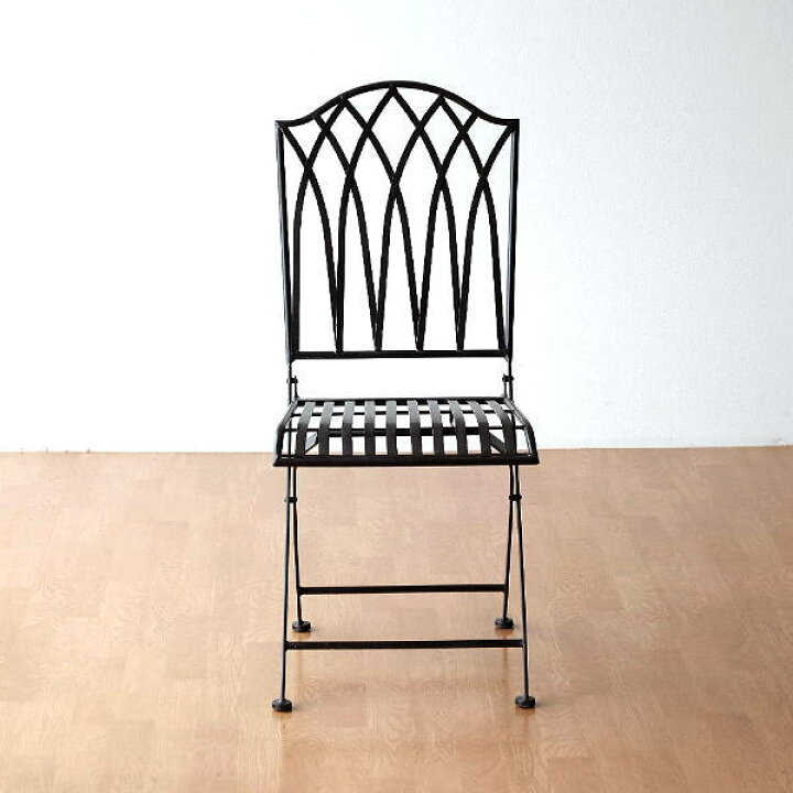 楽天市場】ガーデンチェア アイアン 折りたたみ 金属製 鉄製 おしゃれ  