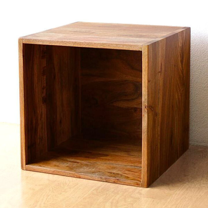 楽天市場】ボックス チーク おしゃれ 無垢材 天然木 シンプル  