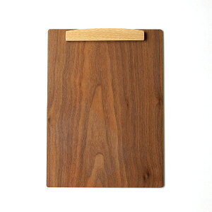 バインダー クリップボード A4 おしゃれ 縦横両用 木製 マグネット 磁石 クリップ 天然木 木のbinder ウォルナット