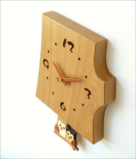 楽天市場】振り子時計 壁掛け おしゃれ 木製 日本製 手作り 天然木