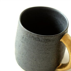 マグカップ 大きい おしゃれ シンプル 陶器 日本製 有田焼 ビッグマグ ゴールドハンドル