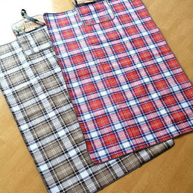 レジャーシート ピクニックシート バカンスマット レジャーマット 大判 110×170 コンパクト 折りたたみ 防水 ピクニック 敷物 子供 遠足 運動会 キャンプ アウトドア おしゃれ かわいい チェック ピクニックラグマット2カラー
