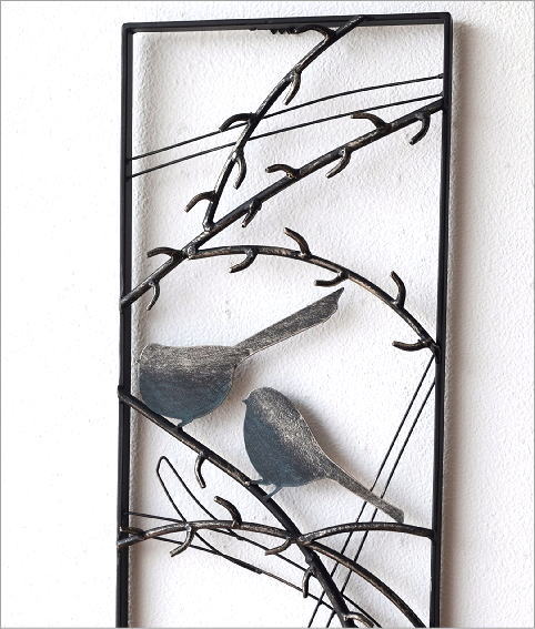 楽天市場】アイアン 壁飾り インテリア 壁掛け アートパネル 鳥 アート 