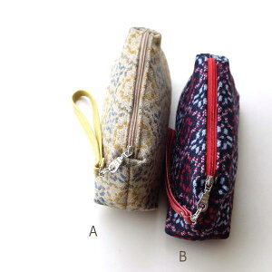 アウトレット MELIN TREGWYNT メリン・トレグウィント ポーチ かわいい おしゃれ 小物入れ ストラップ付き マチあり ウールクラッチポーチB 2カラー