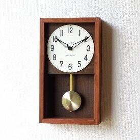 【4/25限定P3倍】 振り子時計 掛け時計 壁掛け時計 おしゃれ 木製 クラシック レトロ モダン シンプル ナチュラル デザイン 四角 見やすい 日本製 ヒノキ振り子時計