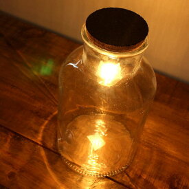 【4/25限定P3倍】 LEDライト おしゃれ ガラス 電球 照明 テーブルライト シンプル レトロ アンティーク LED付きガラスボトル ボトル型