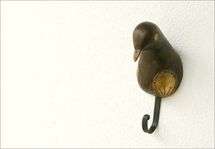 Tooarts ウォールフック 4連フック おしゃれ コート掛け ヴィンテージデザイン 壁ハンガー 壁フック 壁掛 壁飾り 帽子フック 鉄製 鳥 引き出物 壁フック