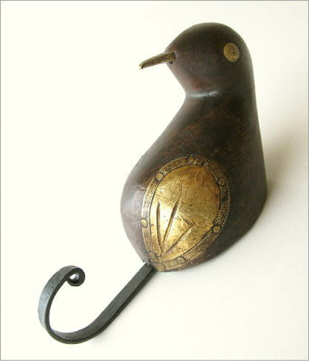 Tooarts ウォールフック 4連フック おしゃれ コート掛け ヴィンテージデザイン 壁ハンガー 壁フック 壁掛 壁飾り 帽子フック 鉄製 鳥 引き出物 壁フック