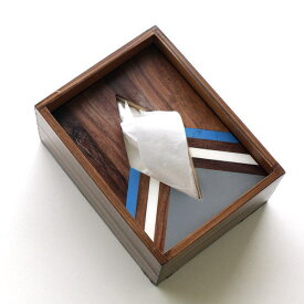 ポケットティッシュケース おしゃれ 木製 箱 ふた付き 天然木 小さい コンパクト ボーンとウッドのポケットティッシュBOX A