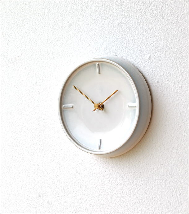 楽天市場】壁掛け時計 掛け時計 陶器 おしゃれ かわいい シンプル 