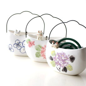 蚊取り線香ホルダー おしゃれ 陶器 猫 ウサギ 紫陽花 蚊遣り 蚊遣り器 蚊取り線香入れ 立て 和風 かわいい 蚊取線香 日本製 縦型 焼き物 美濃焼 陶器の蚊遣り 持ち手付き3タイプ
