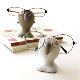 【4/25限定P3倍】 メガネスタンド 眼鏡かけ 陶器 メガネ置き おしゃれ フクロウ 眼鏡 収納 卓上 メガネホルダー インテリア 陶器のフクロウ眼鏡掛け 2カラー