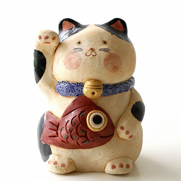 招き猫 おしゃれ 置物 オブジェ 陶器 かわいい ネコ インテリア 鯛 開運 幸運 グッズ 贈り物 開店祝い お祝い 民芸めでたいまねき猫 |  ギギｌｉｖｉｎｇ