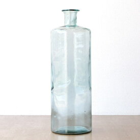 フラワーベース ガラス 大きい 大型 花瓶 おしゃれ 花器 透明 クリア シンプル スペイン製 75cm ディスプレイ オブジェ ビッグなガラスベース