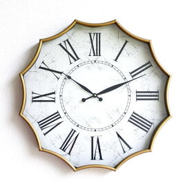 掛け時計 壁掛け時計 おしゃれ 大きい 直径60cm アンティーク クラシックモダン ウォールクロック 北欧 インテリア アイアンのビッグな掛け時計 ウェーブ
