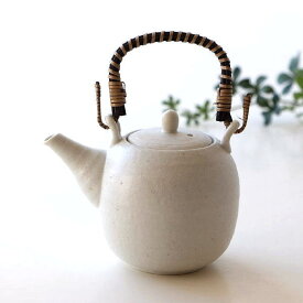 土瓶 急須 きゅうす 美濃焼 陶器 茶こし付き ティーポット おしゃれ かわいい 日本製 白釉土瓶