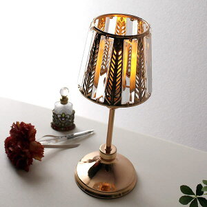 ランプ スタンド LED キャンドル キャンドルホルダー オブジェ 置物 おしゃれ モダン シンプル メタル インテリア LEDキャンドル付きジュエルランプスタンド