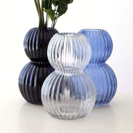花瓶 フラワーベース おしゃれ ガラスベース 花器 一輪挿し ドライフラワー オブジェ かわいい シンプル デザイン インテリア ガラスのボールベース 3カラー